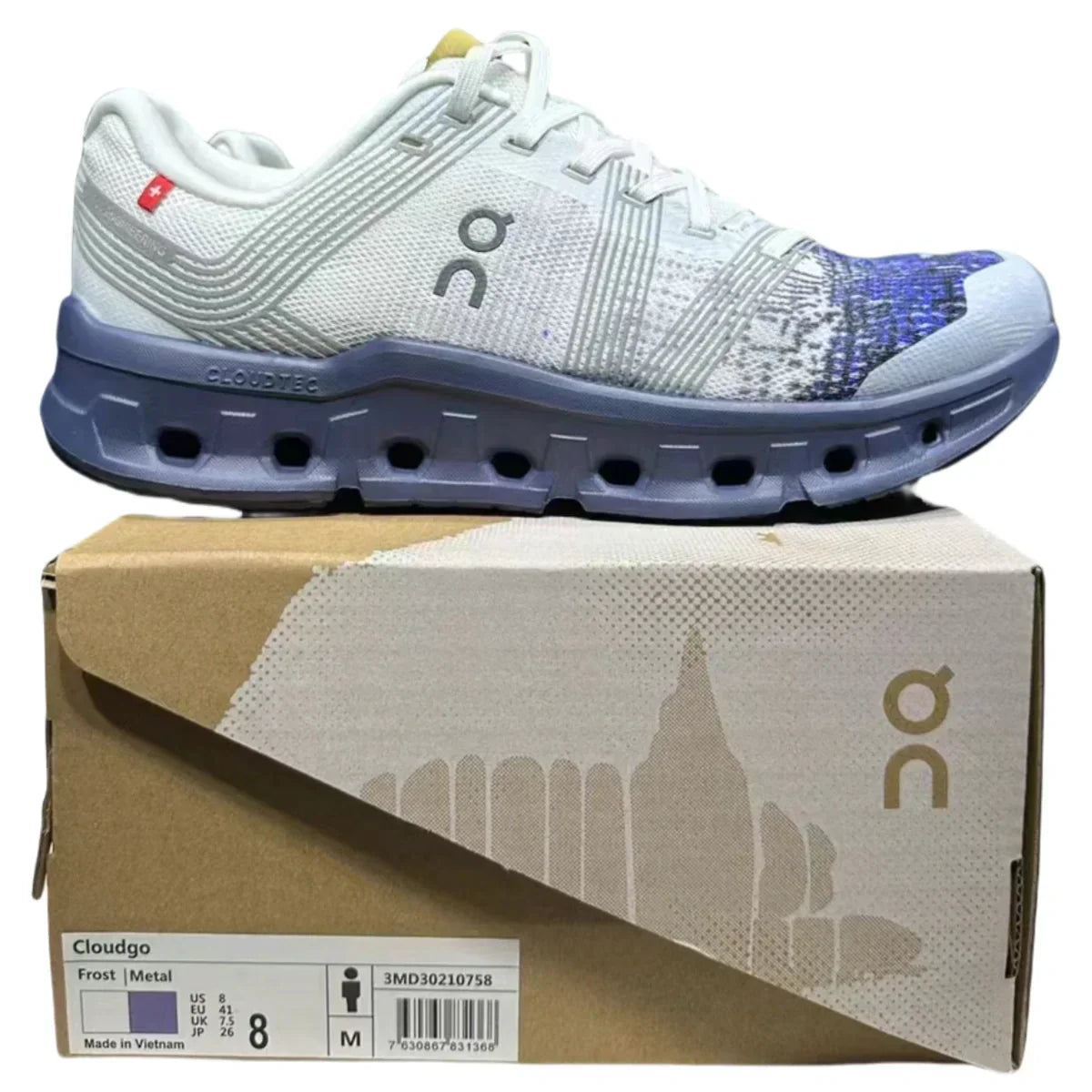 En Cloudgo, hombre, gris/morado
