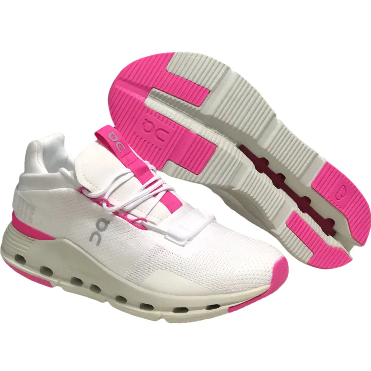 On Cloudnova Women's White/Pink
