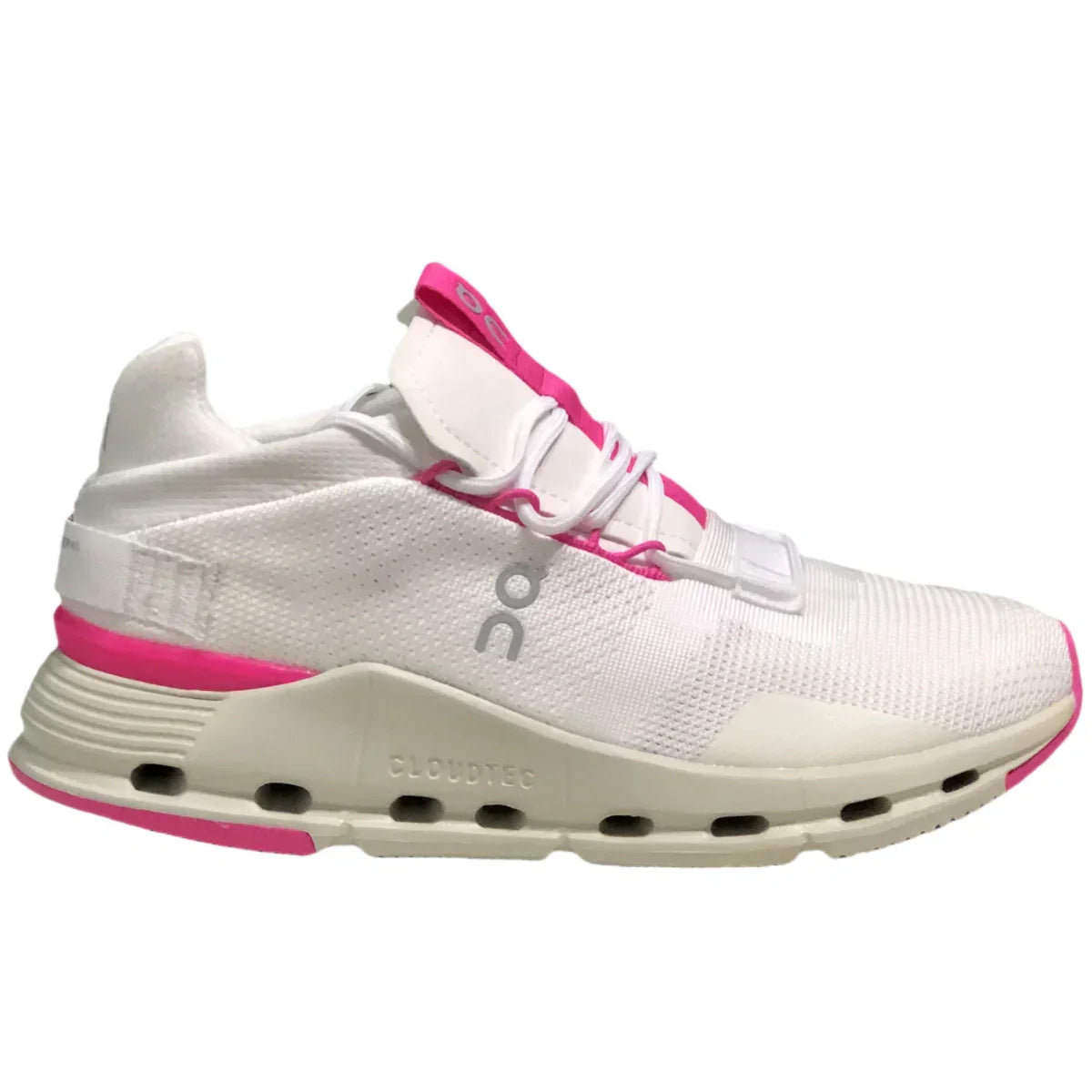 On Cloudnova Women's White/Pink