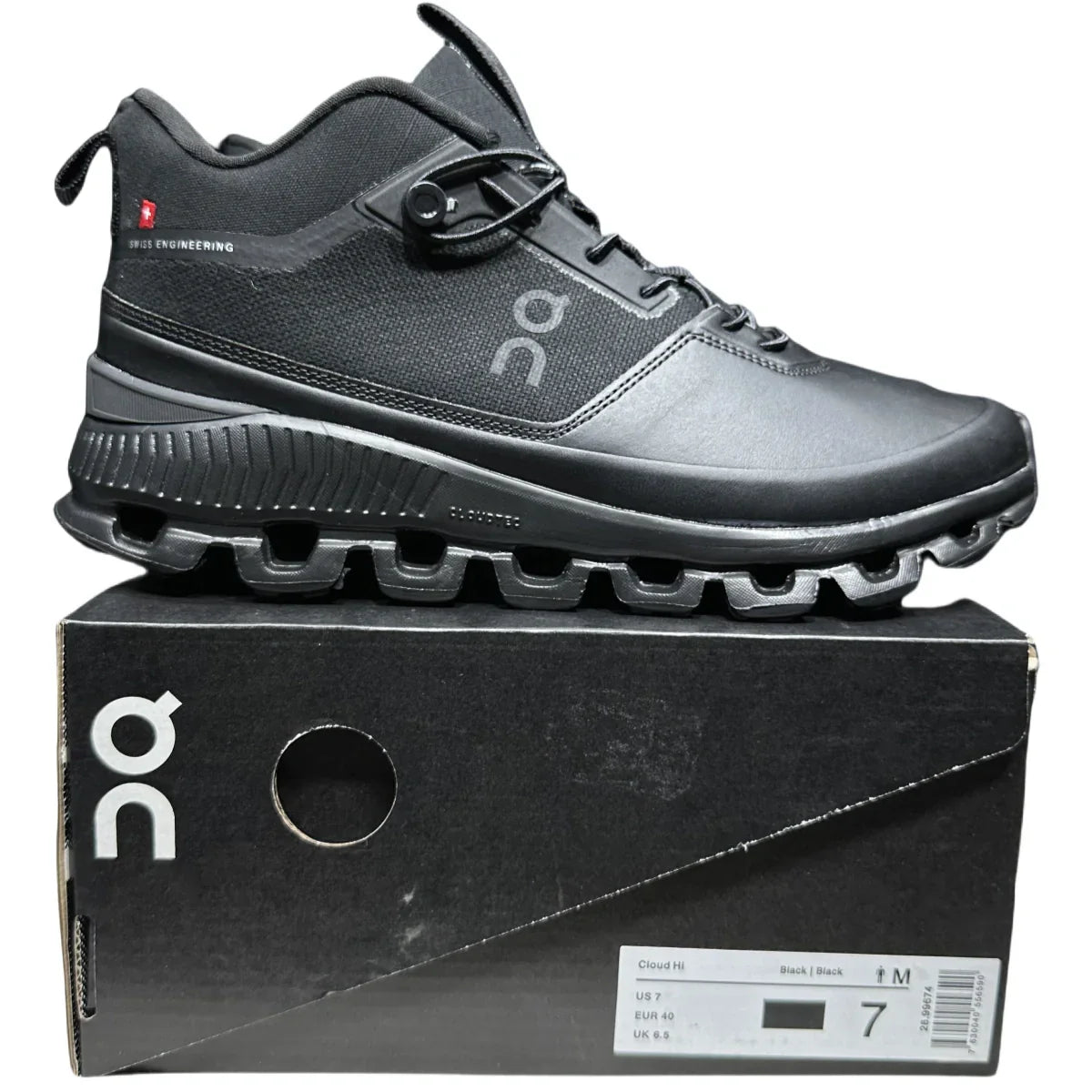On Cloud Hi Edge Women'S Black Leather