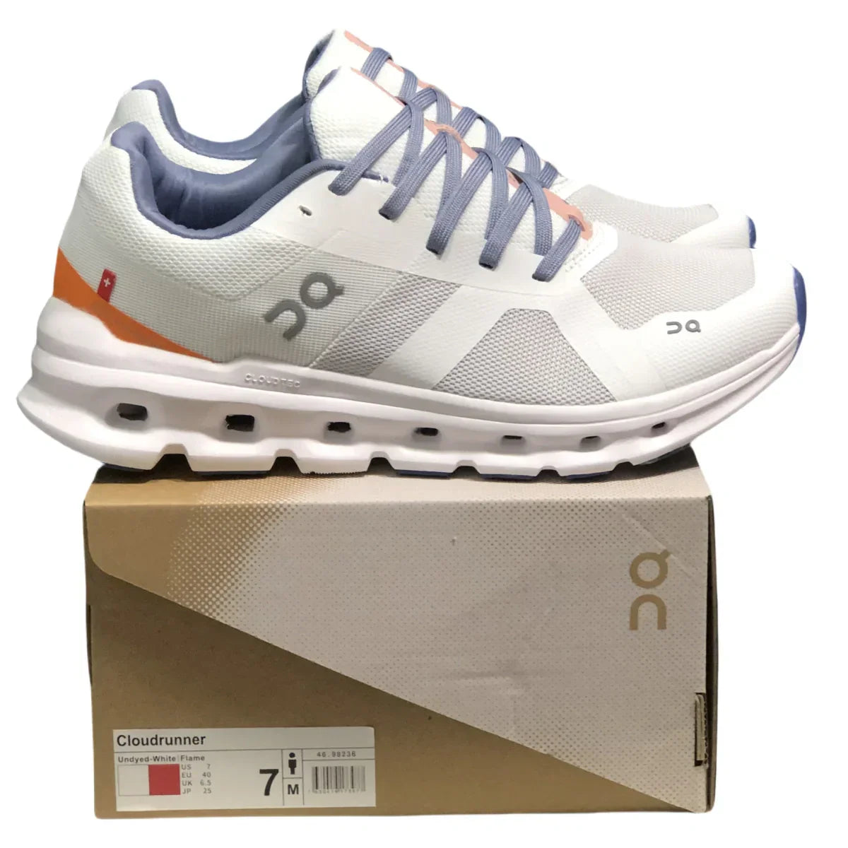 En Cloudrunner Mujer Blanco/Naranja
