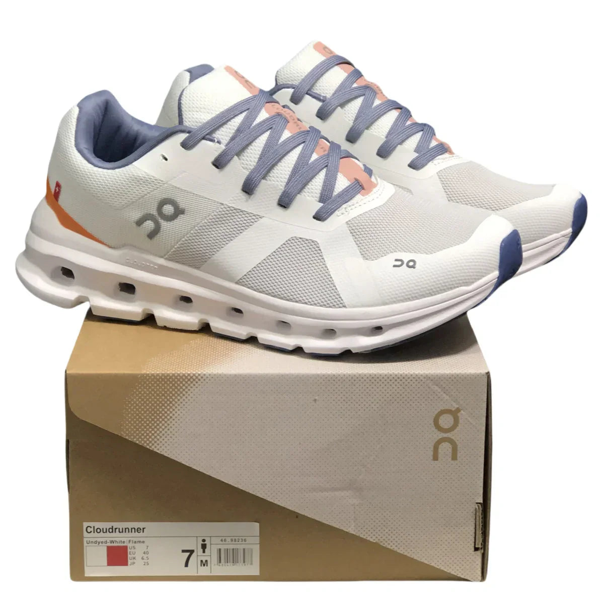 En Cloudrunner Mujer Blanco/Naranja