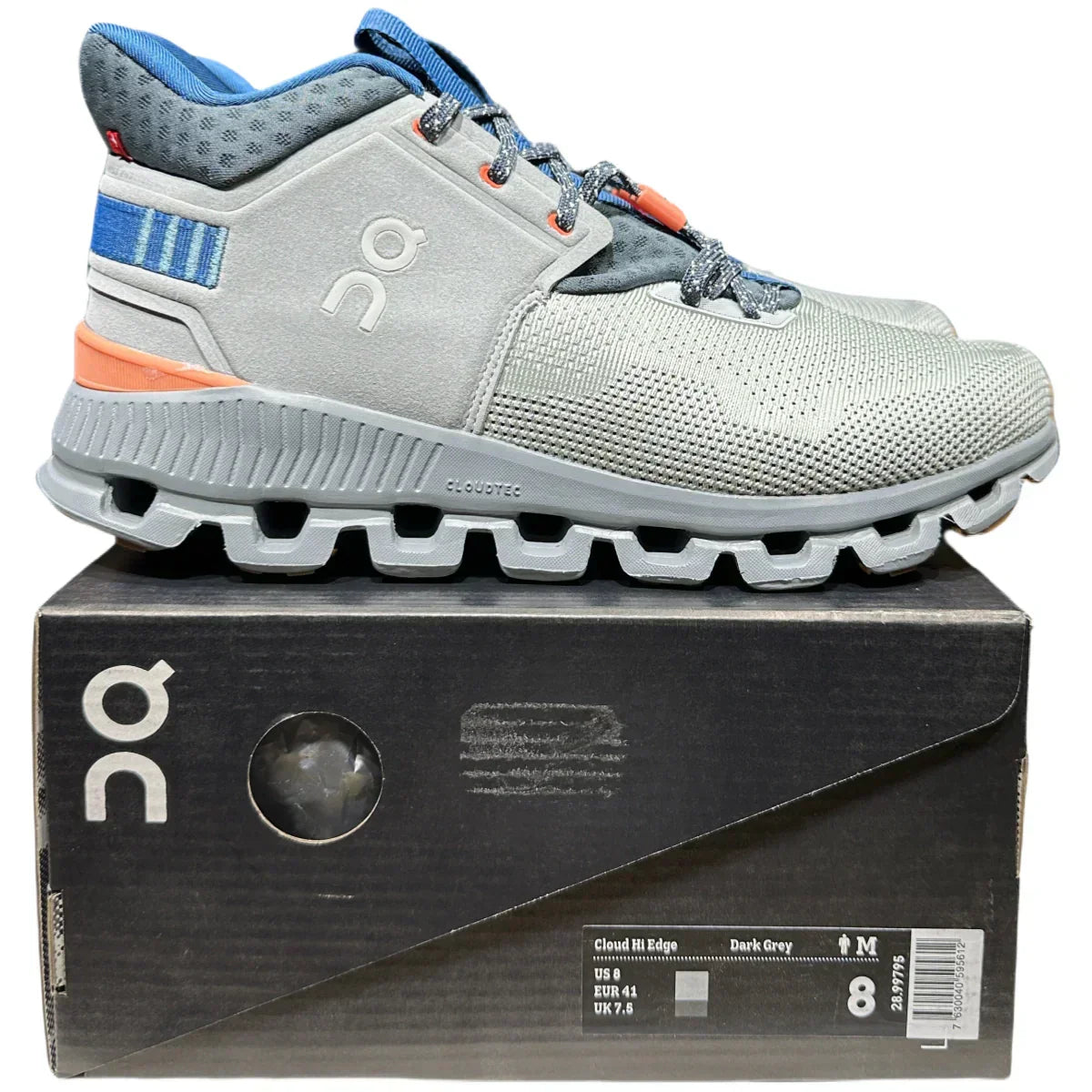On Cloud Hi Edge Damen Glacial Ash / ist Deep Ash