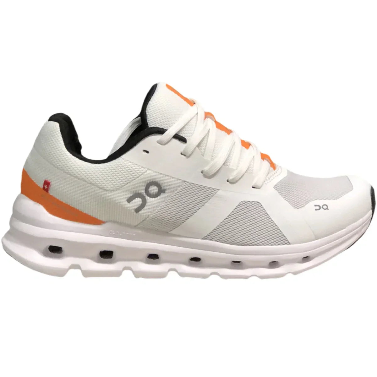 On Cloudrunner Damen Undyed Weiß/Flame