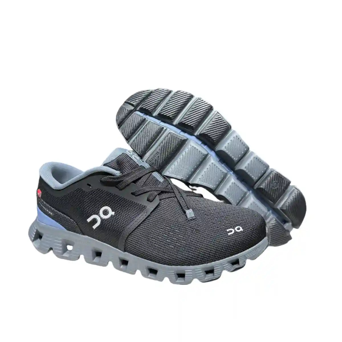 On Cloud X4   Men's Black/Light Gray-Blue